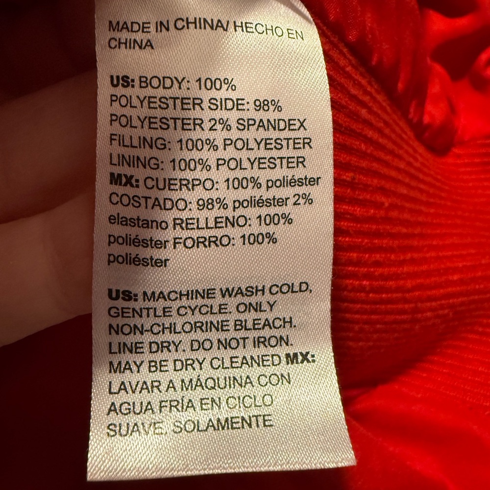Chico's Vibrant Red Quilted Vest - Picture 6 of 6